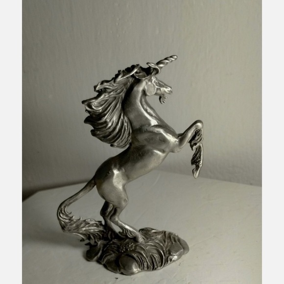 Vintage 80s Hudson Pewter unicorn - Picture 2 of 3
